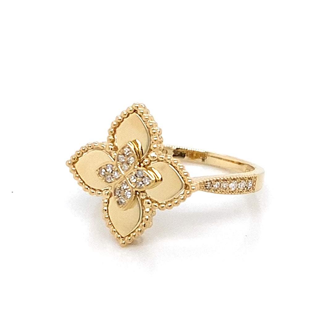 Elegant Floral Design Ring – Couture Jewelry