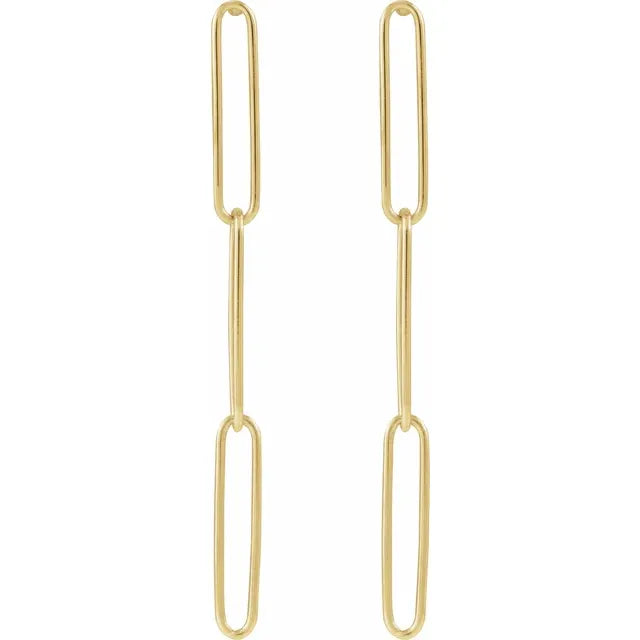 Paperclip-Style Earrings