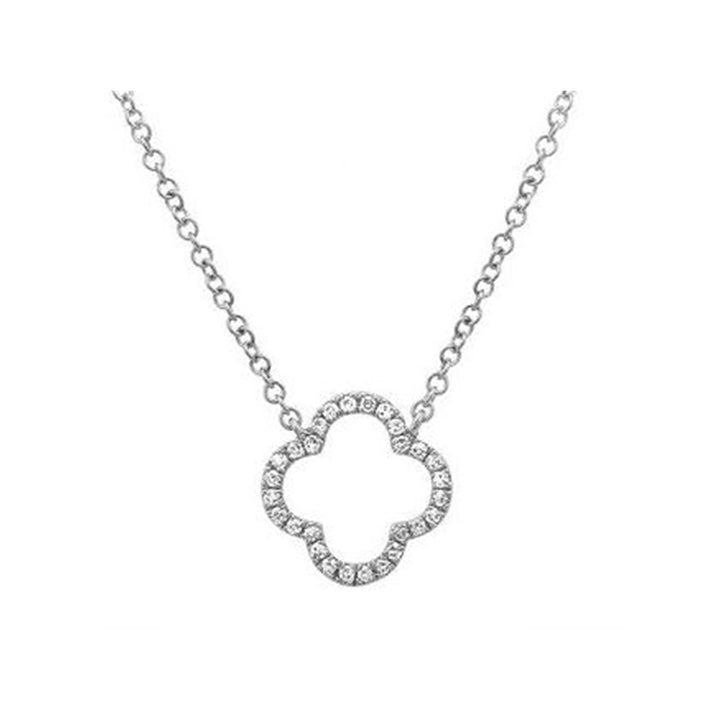 Open Clover Diamond Necklace