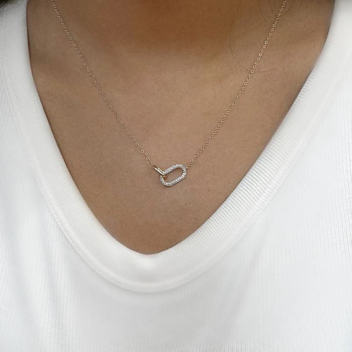 Interlocking Diamond Necklace