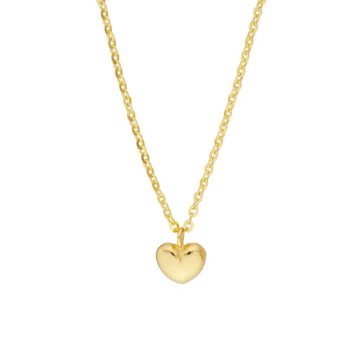 Child's Mini Puff Heart Necklace