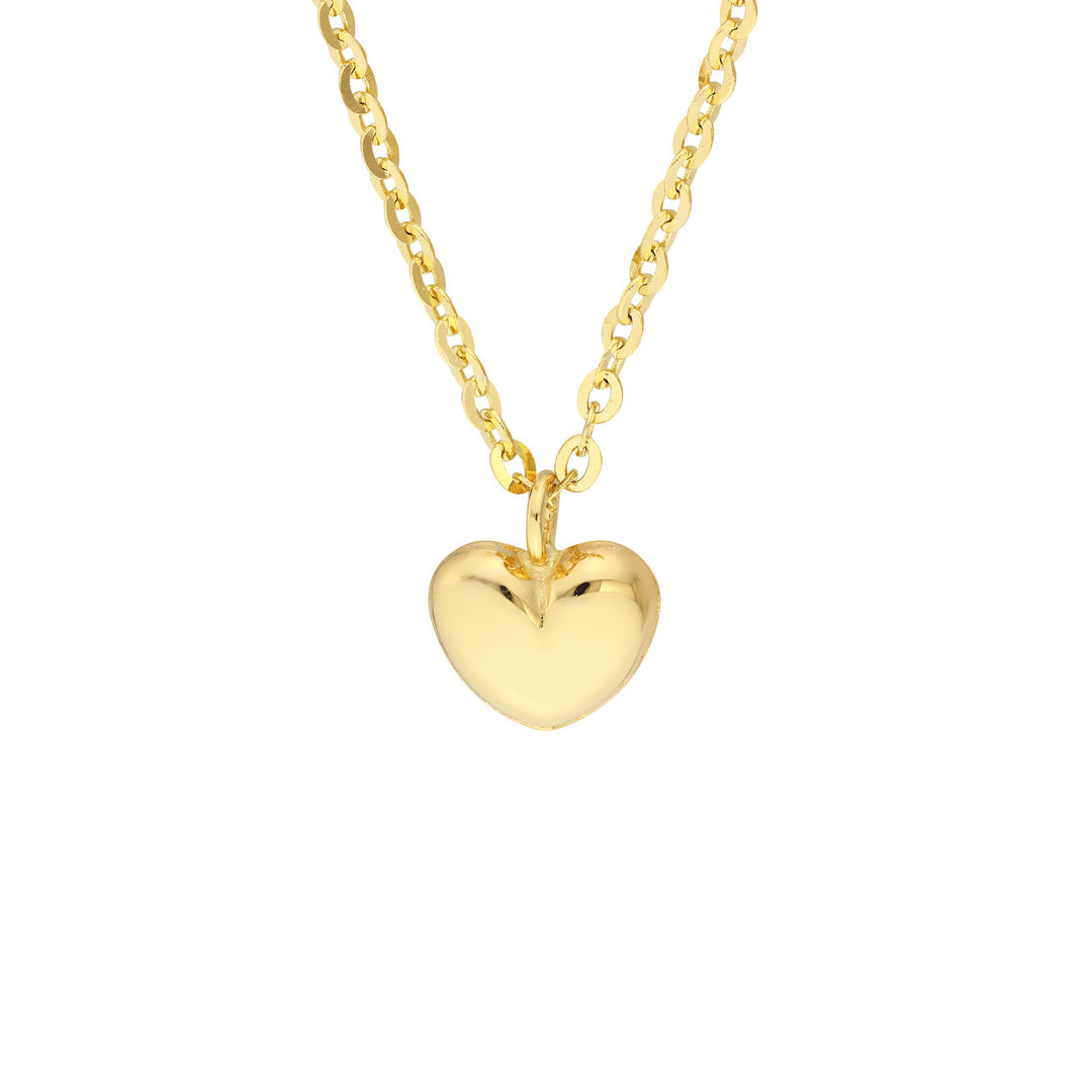 Child's Mini Puff Heart Necklace