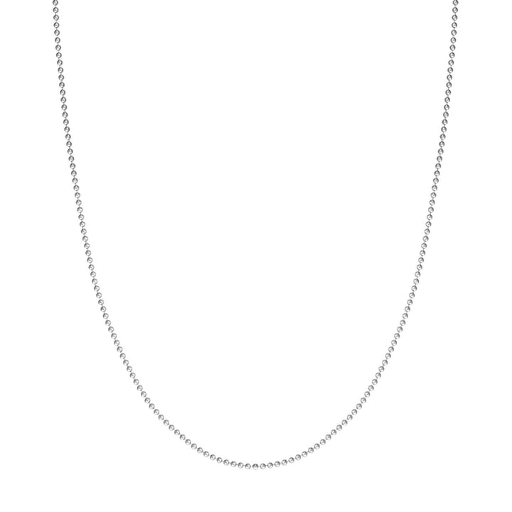 Sterling Silver 1.5mm Bead Chain with Lobster Lock