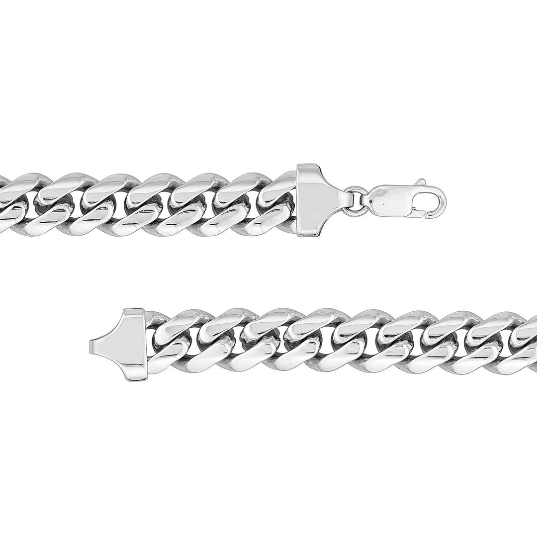 Sterling Silver 10.4mm Miami Cuban Chain with Lobster Lock