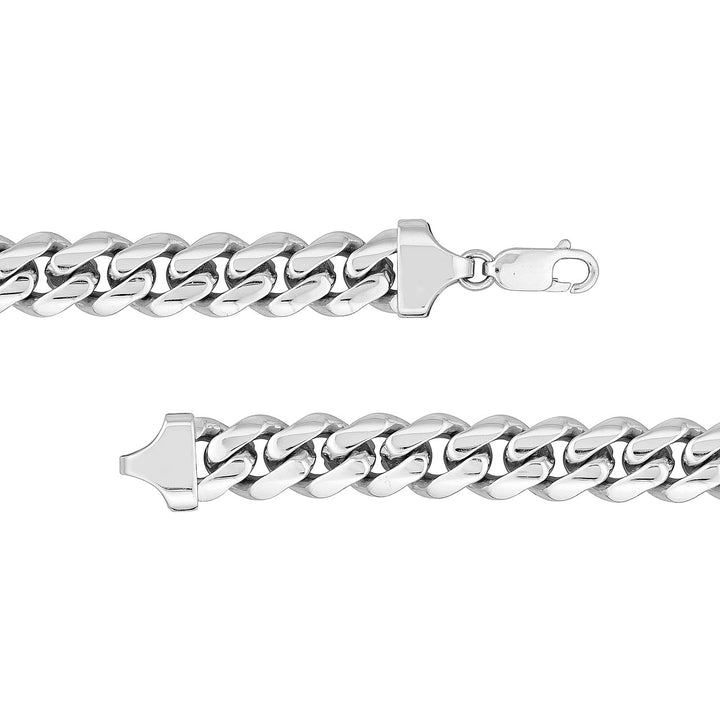 Sterling Silver 10.4mm Miami Cuban Chain with Lobster Lock