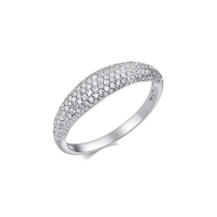 14KW Pave Diamond Dome Ring