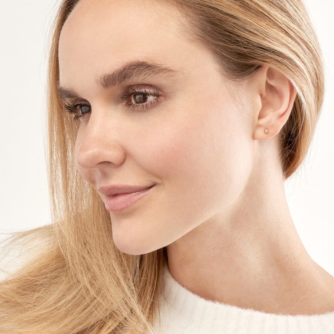 Polished Ball Stud Earrings