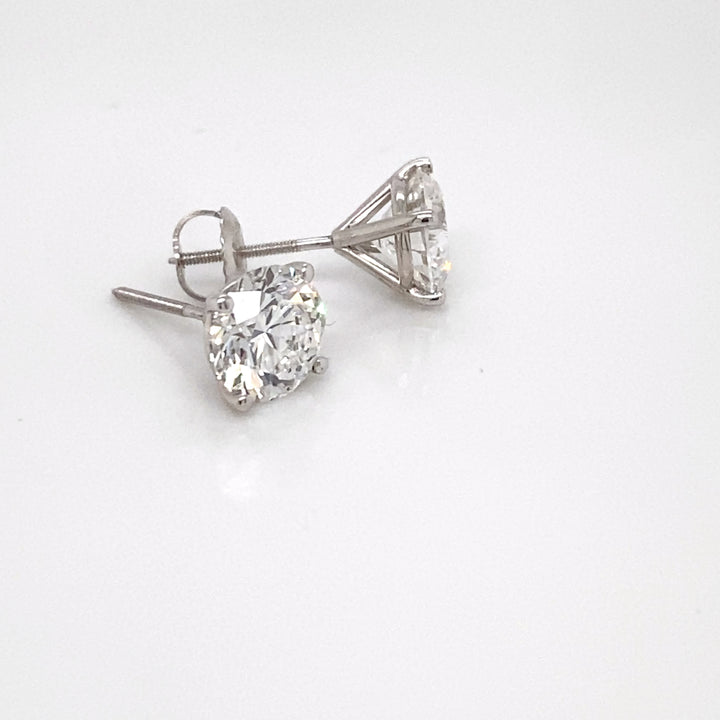 3.0ct Round Lab-Grown Diamond Stud Earrings