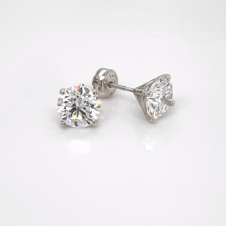 3.0ct Round Lab-Grown Diamond Stud Earrings