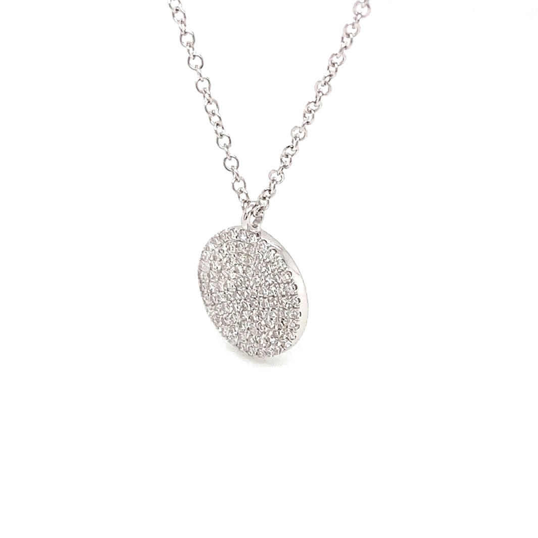 Elegant Diamond Sparkling Pendant Necklace