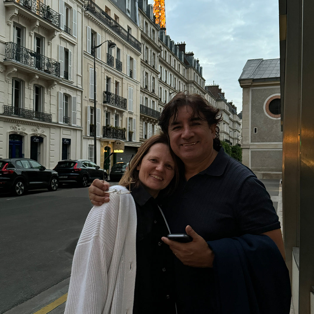 Carlos and Galina Zamora, founders of Couture Jewelry, offering custom engagement rings and fine jewelry in NYC