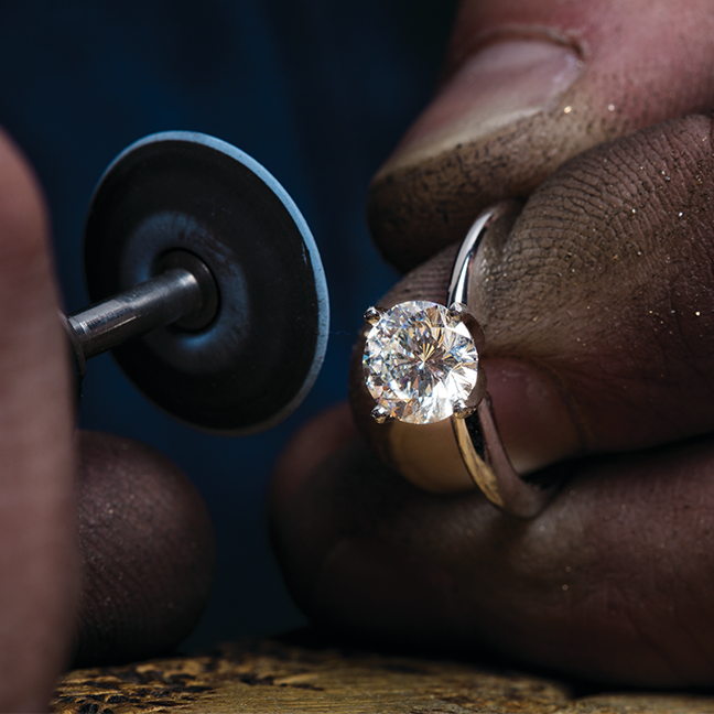 Expert jewelry repair in NYC’s Diamond District- resizing, resetting, and heirloom restoration.