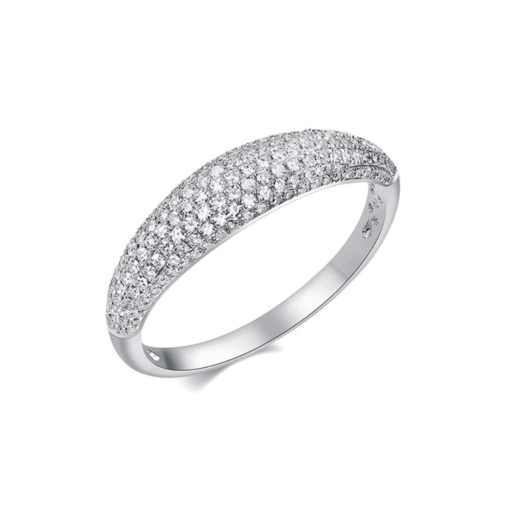 14KW Pave Diamond Dome Ring