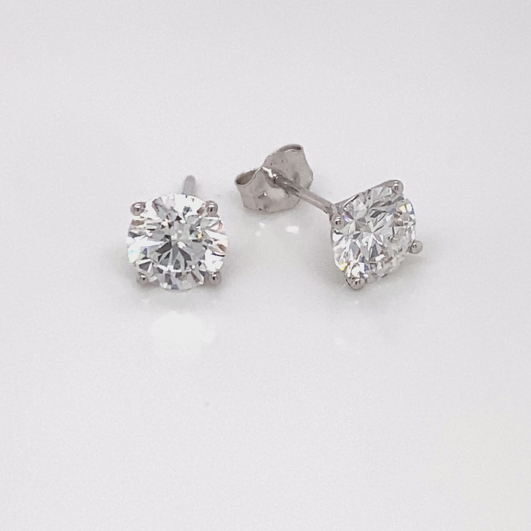 2.0ct Elegant Lab-Grown Diamond Stud Earrings