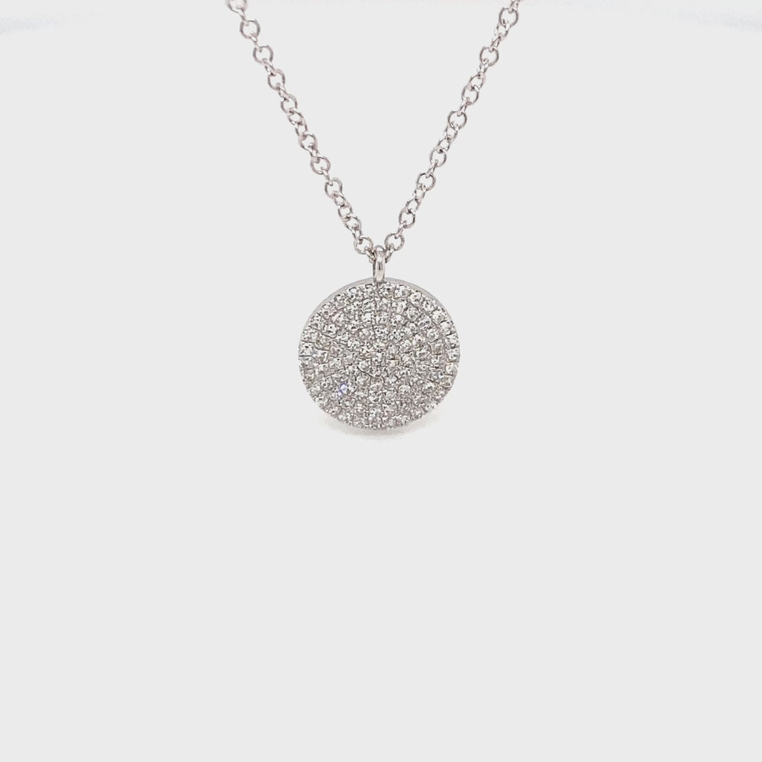 Elegant Diamond Sparkling Pendant Necklace