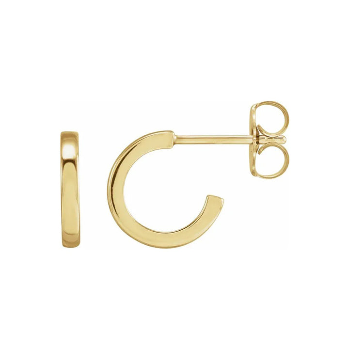 14K Yellow Hoop Earrings