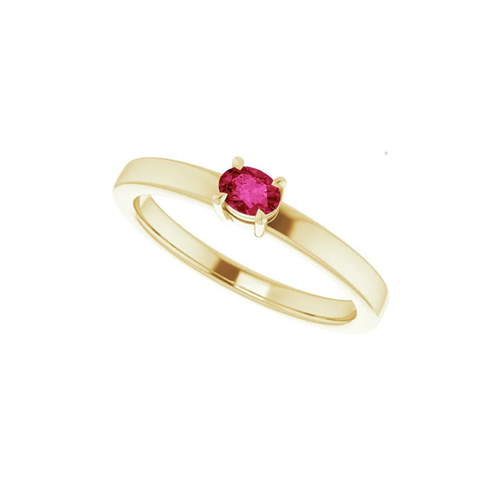 Oval Ruby Stackable Ring