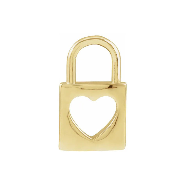 Cutout Heart Lock Pendant