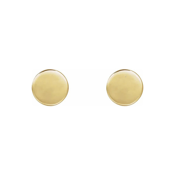 Engravable Disc Earrings