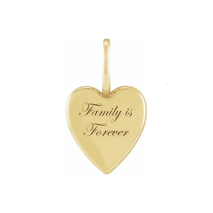 "Family is Forever" Heart Pendant