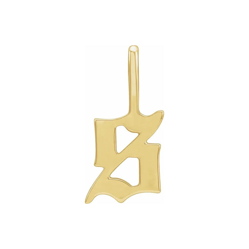 Gothic Initial S Charm/Pendant