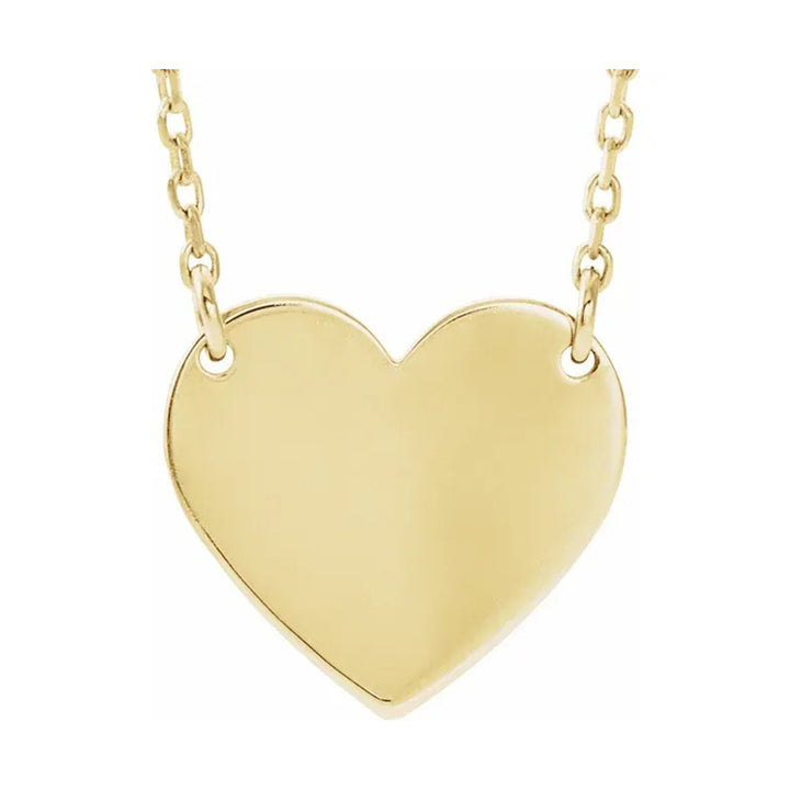 Engravable Heart Necklace