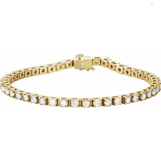 4 3/4 Natural Diamond Line Bracelet