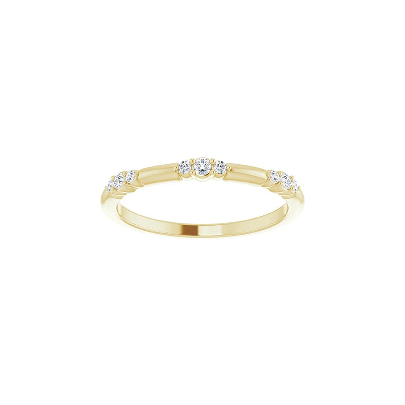 Natural Diamond Stackable Ring, 1/10ctw