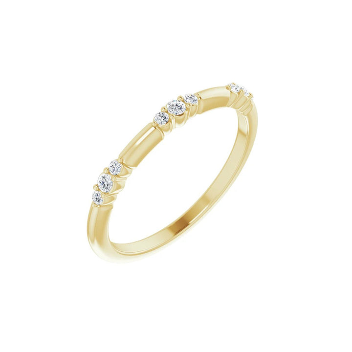 Natural Diamond Stackable Ring, 1/10ctw