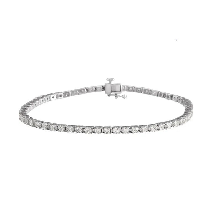 3 CTW Natural Diamond Line Bracelet