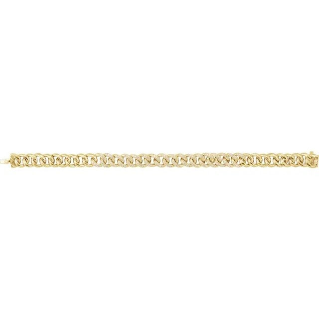 Natural Diamond Curb Bracelet