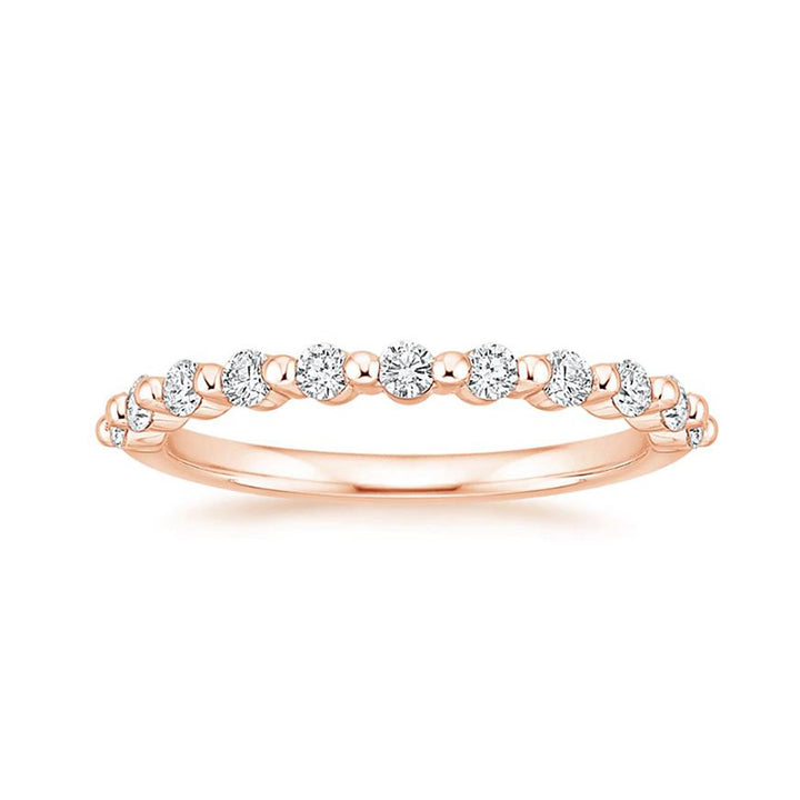 Diamond Band in 14K Rose Gold