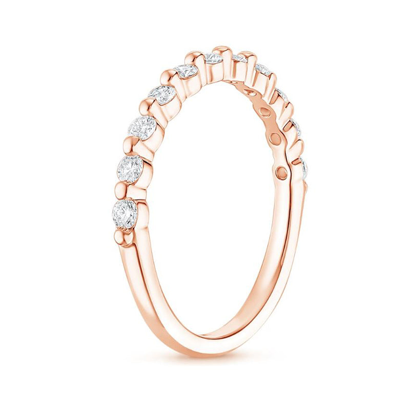 Diamond Band in 14K Rose Gold