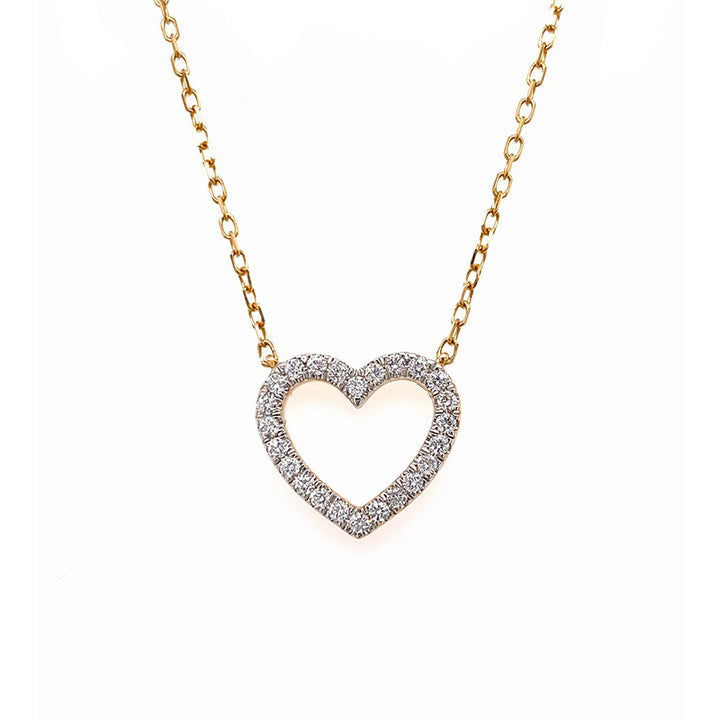 Diamond Open Heart Necklace