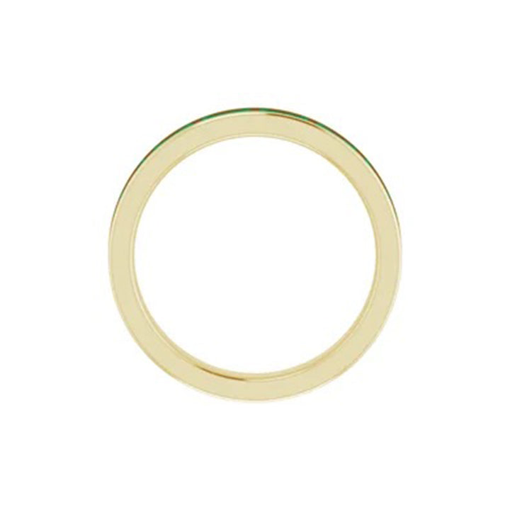 Lab-Grown Emerald Stackable Ring