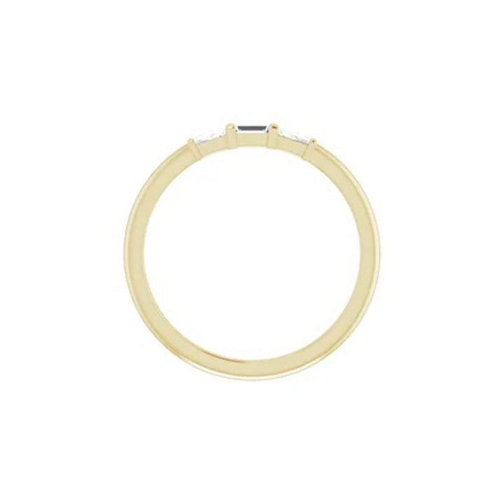 Diamond Three-Stone Stackable Ring, 1/6 CTW