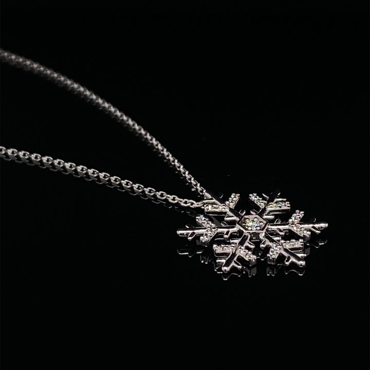 Snowflake Diamond Necklace