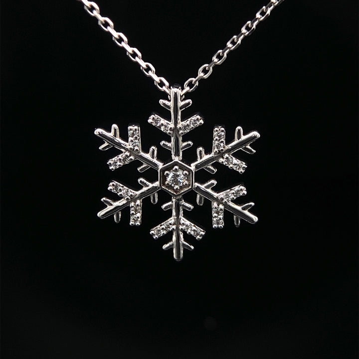 Snowflake Diamond Necklace