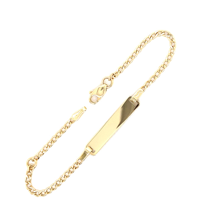 14K Yellow Gold Baby I.D.Bracelet