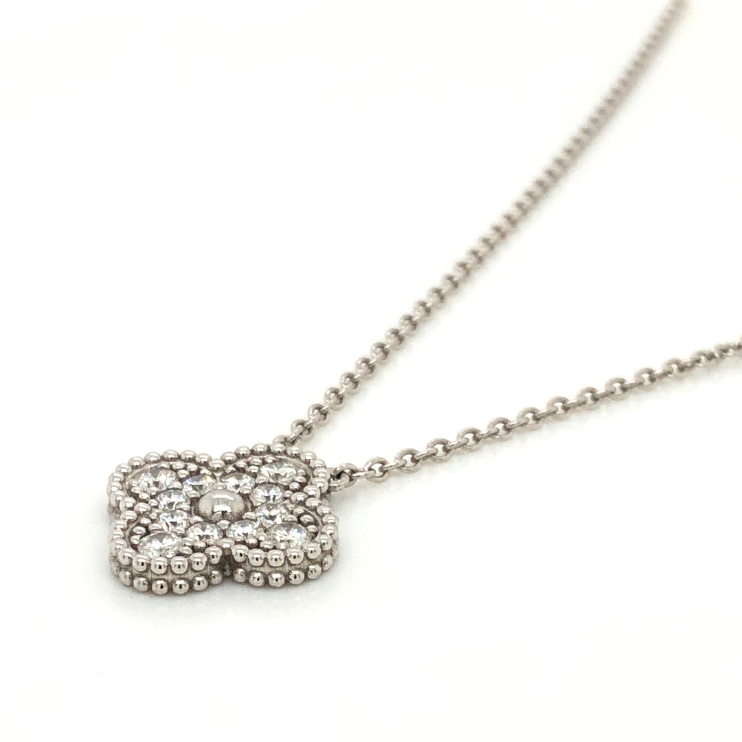 Diamond Lucky Clover Necklace