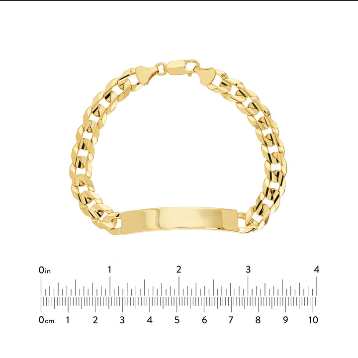 8.5mm Men's Engravable Initial ID Bracelet