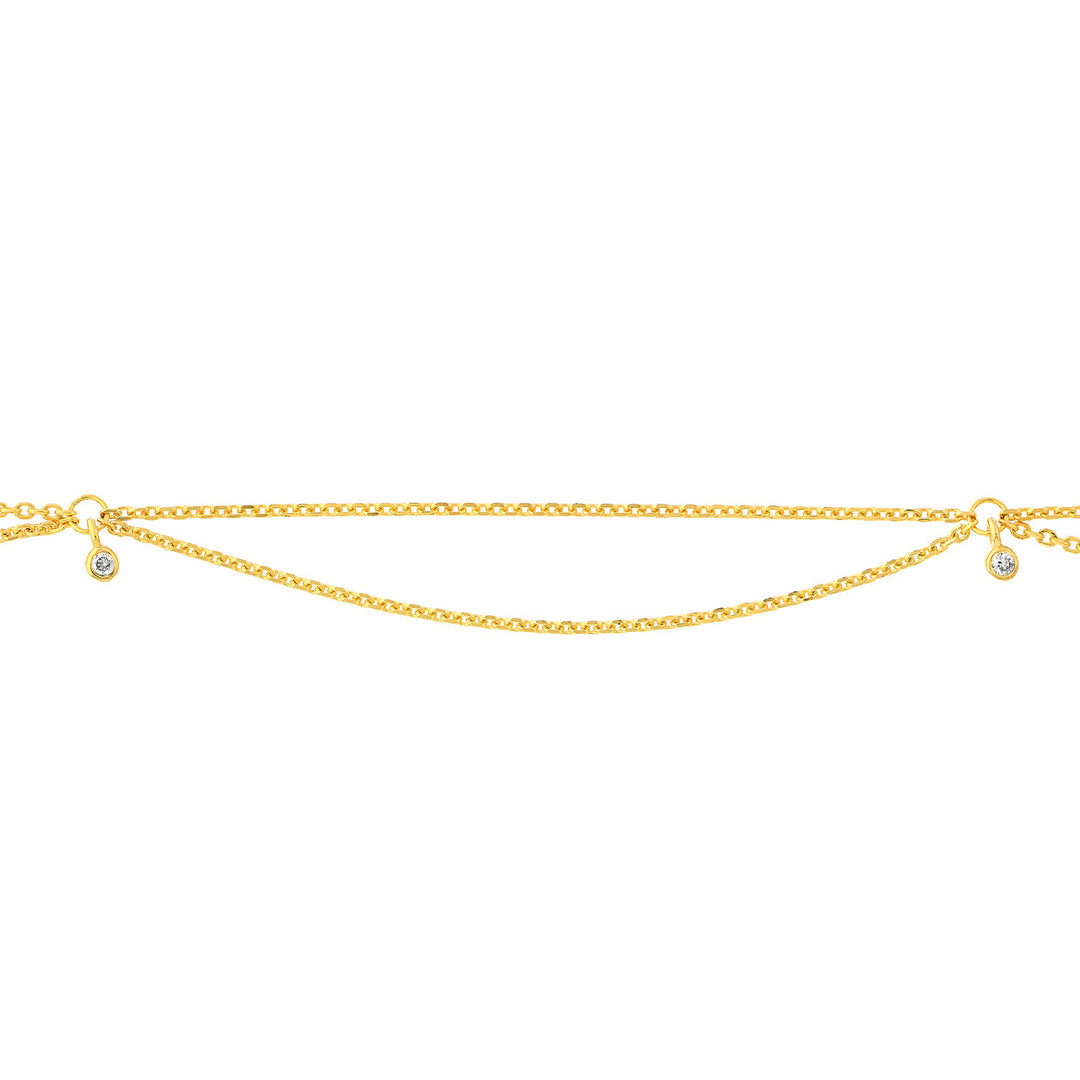 Diamond Drape Anklet