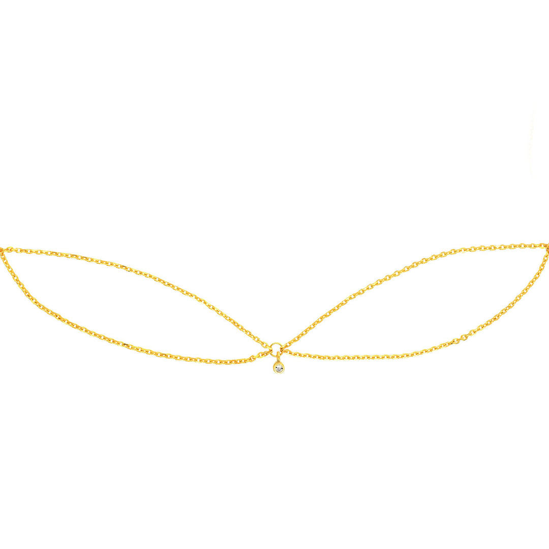 Diamond Chain Drape Adjustable Choker