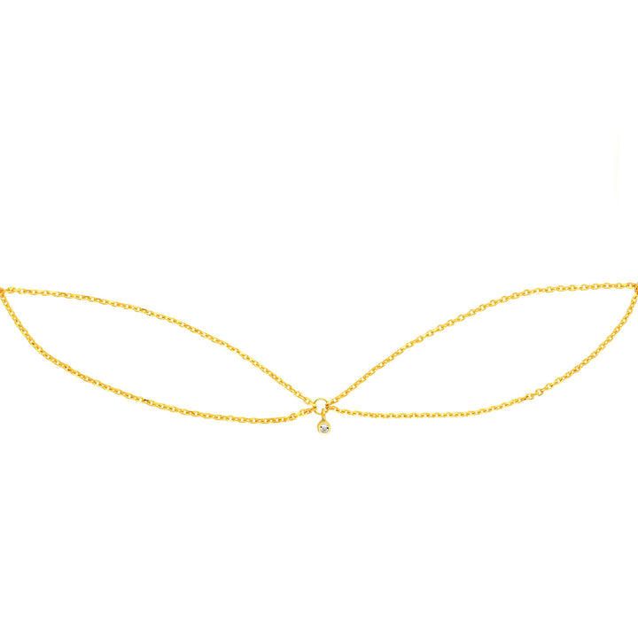 Diamond Chain Drape Adjustable Choker