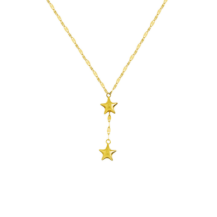 Adjustable Puffed Star Drop Baby Necklace