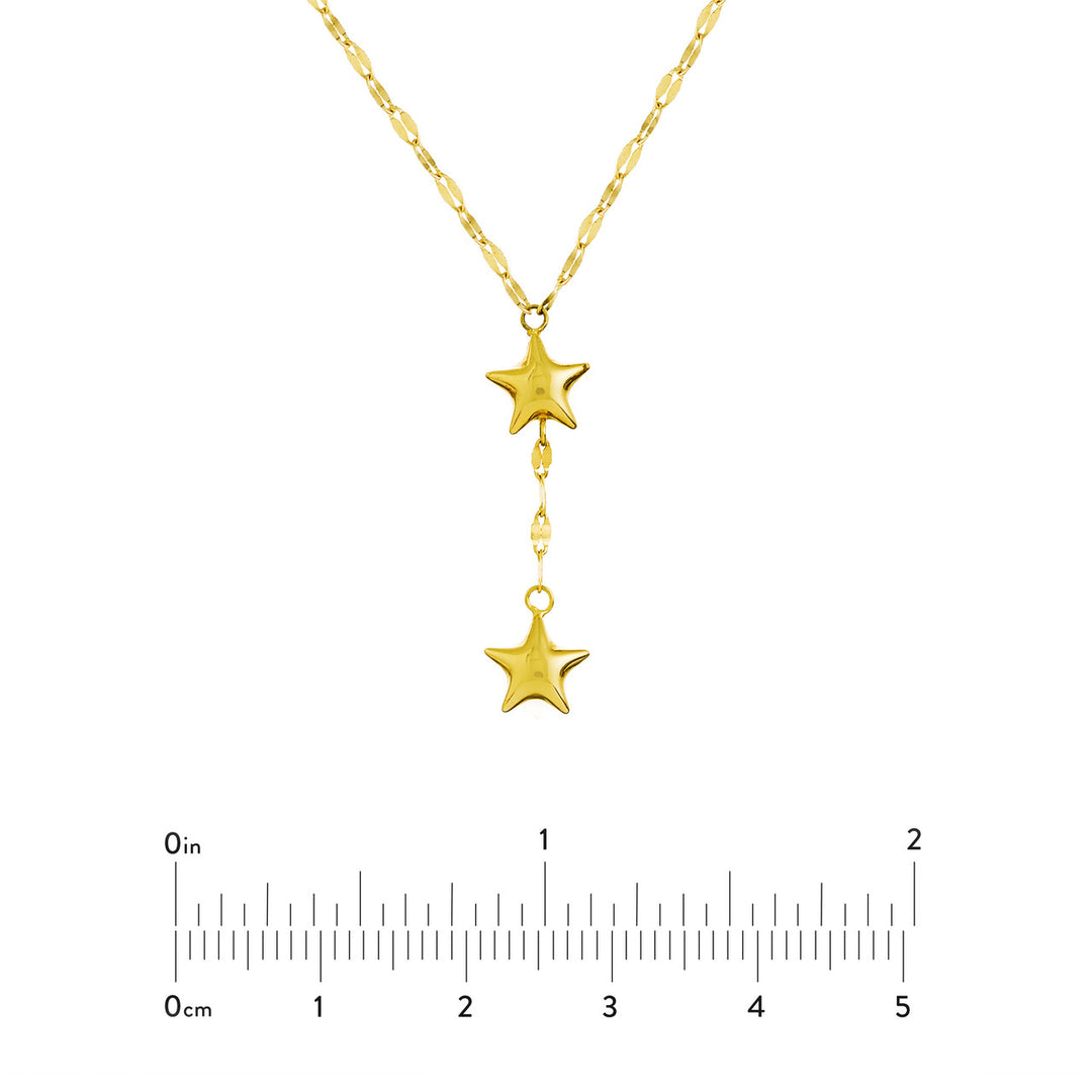 Adjustable Puffed Star Drop Baby Necklace