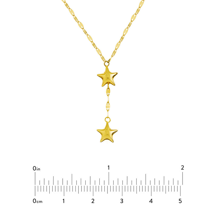 Adjustable Puffed Star Drop Baby Necklace