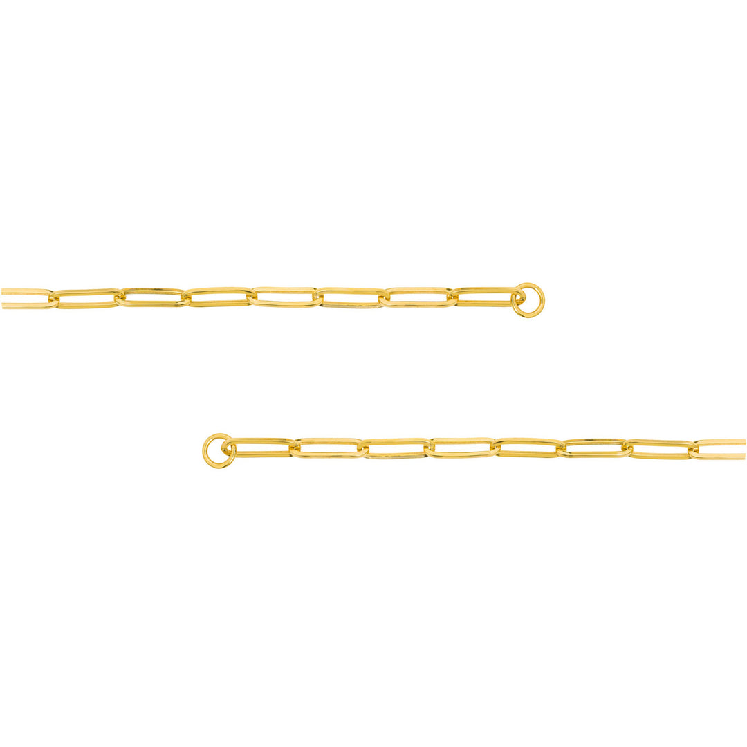 5.10mm Long Paper Clip Split 20" Chain