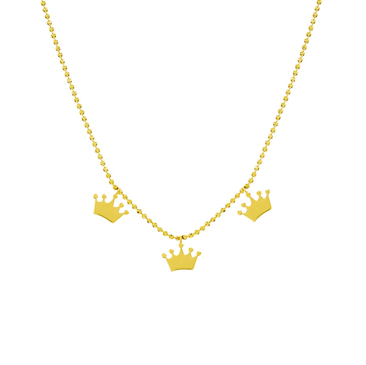 Mommy Loves You Triple Crown Adj. Necklace