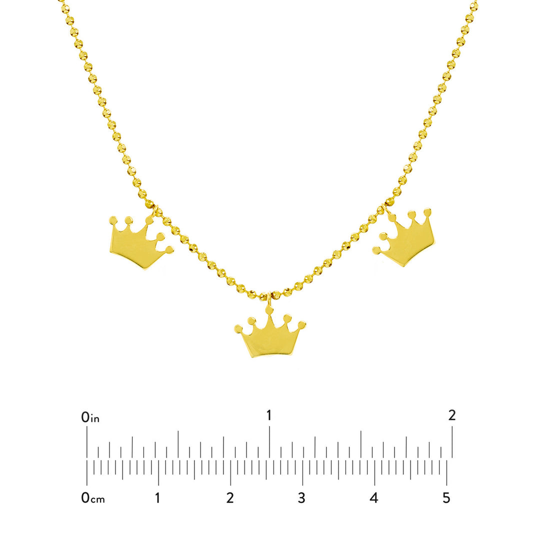 Mommy Loves You Triple Crown Adj. Necklace